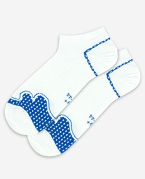 STOPKI SPORTIVE WZOROWANE AG+ JONY SREBRA 42-44 white.05a/wz.944