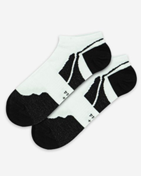 STOPKI SPORTIVE WZOROWANE AG+ JONY SREBRA 42-44 white.05a/wz.946