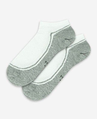 STOPKI SPORTIVE WZOROWANE AG+ JONY SREBRA 42-44 white.05a/wz.950