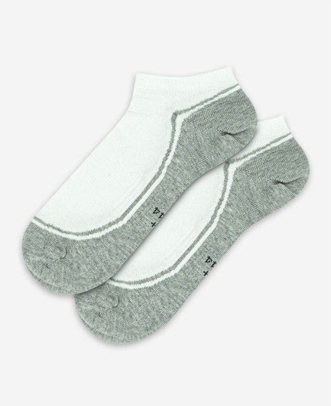 STOPKI SPORTIVE WZOROWANE AG+ JONY SREBRA 42-44 white.05a/wz.950
