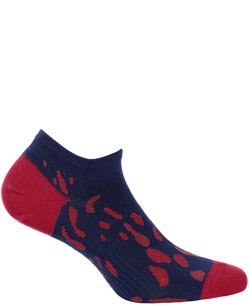 STOPKI SPORTIVE WZOROWANE AG+ JONY SREBRA 45-47 navy.b79/wz.958