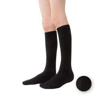 PODKOLANÓWKI DZIECIĘCE BAWEŁNIANE 072 26-28 czarny/prążek