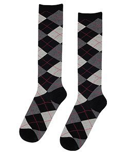 PODKOLANÓWKI WZOROWANE 6-11 LAT 27-29 black.g95/wz.761
