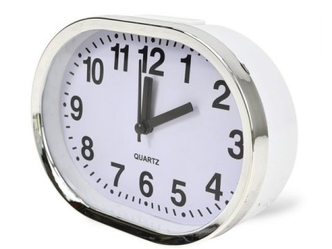 Budzik analogowy owalny 14cm buda5812