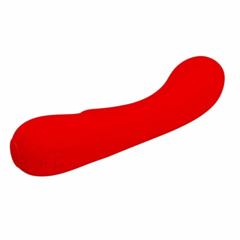 Pretty Love Prescott Czerwony - Wibrator silikonowy, 12 trybow, USB