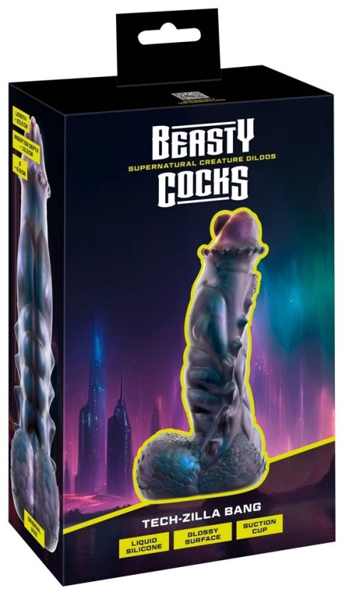 Beasty Cocks Tech-Zilla Bang silikonowy model reptilia 23,5 cm