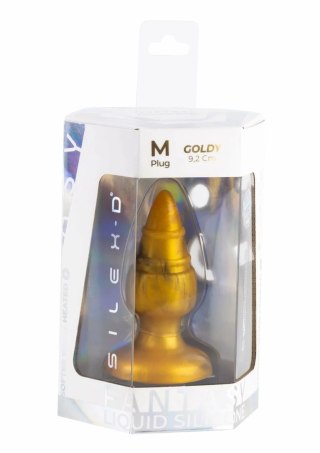 Fantasy Plug Goldy - silikonowy model termoaktywny, złoty, SILEXPAN
