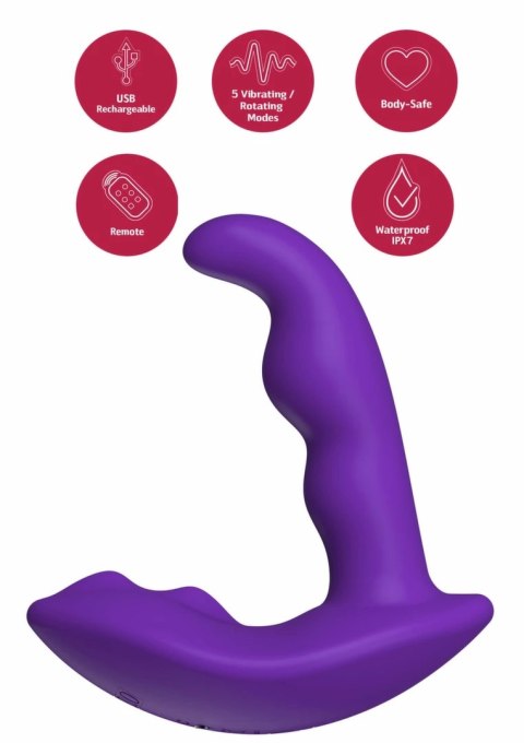 She.E.O Anal Stimulator Vibrator z pilotem, 10 trybow, silikonowy