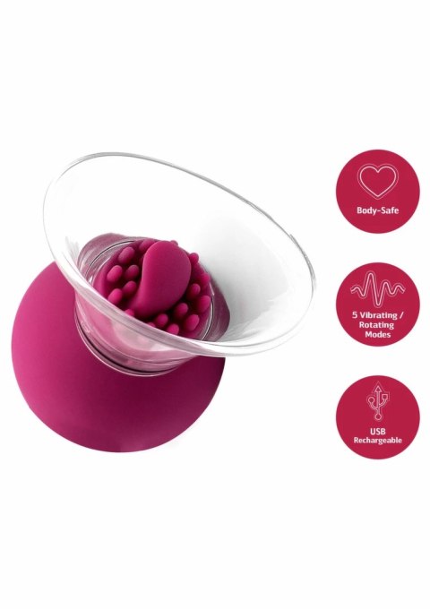 She.E.O Rotating & Vibrating Intymny System z Pompką i 2 Nasadkami USB-C