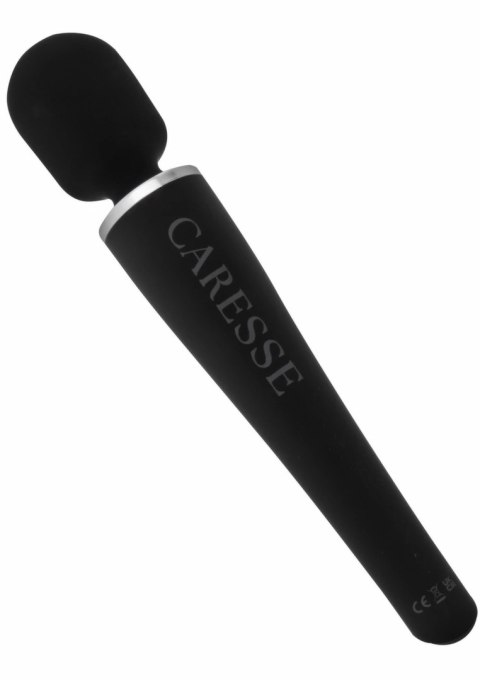 CARESSE Pro Wand Massager 30,6 cm 5 trybow IPX7 silikon czarny