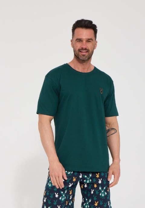 PIŻAMA MĘSKA 326/345 GENTELMAN KR XXL zielony