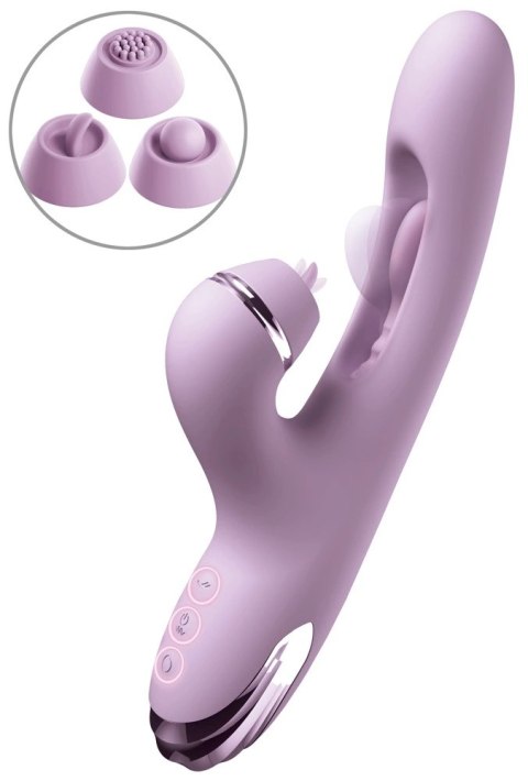 Fantasy For Her G-Touch Pulse Pro fioletowy 3 końcowki silikonowe