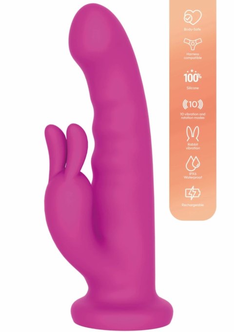 Playhouse Rotating Rabbit Vibrator silikonowy, wodoodporny, ładowalny