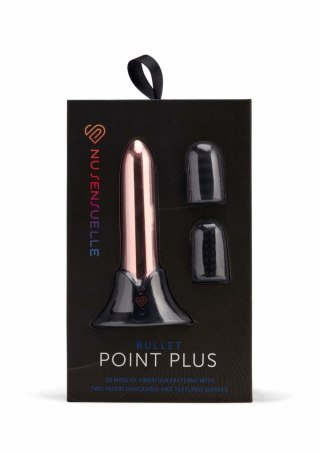 Point Plus Bullet 40% Mocniejszy Mini Wibrator 20 Trybow + 2 Nakładki