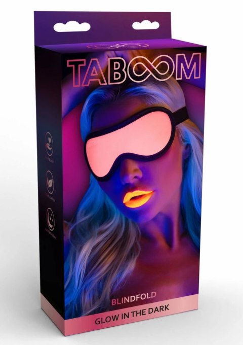 TABOOM Glow In The Dark Blindfold opaska na oczy świecąca w ciemności