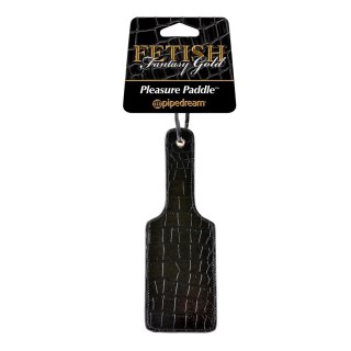 Pipedream Fetish Fantasy Gold Paddle czarna tekstura croc skora