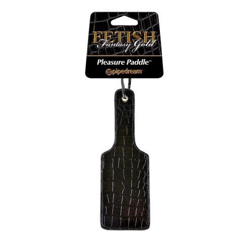 Pipedream Fetish Fantasy Gold Paddle czarna tekstura croc skora