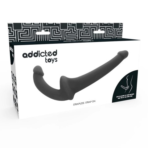 Addicted Toys Model Double Black - dwustronny system intymny silikonowy 26 cm