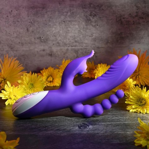 Evolved Lick Me Triple Stimulator Fioletowy 3-silnikowy silikonowy model