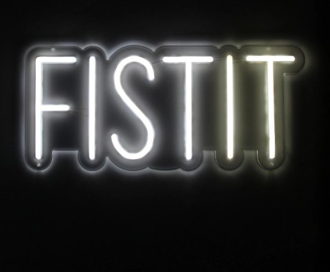 LED Neon Brand Sign Fist It - dekoracyjny szyld z adapterem EU