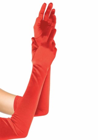 Leg Avenue Extra Long Satynowe Rękawiczki Wieczorowe 60 cm czarne