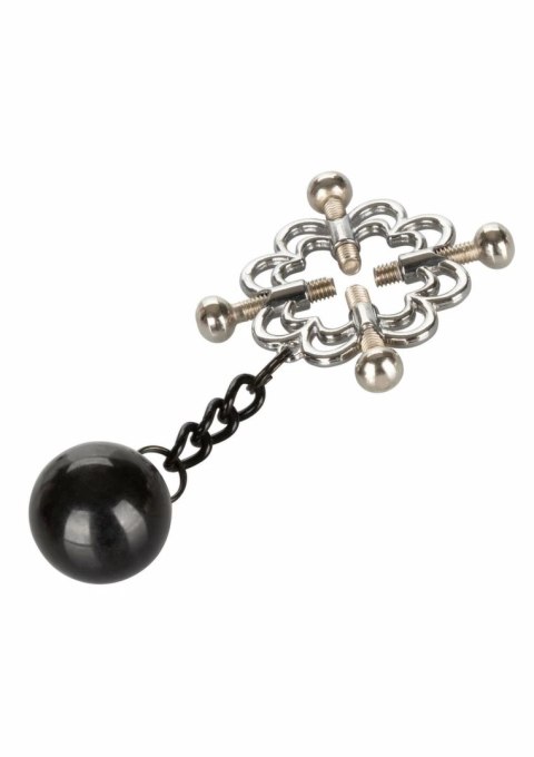 CalExotics 4-Point Weighted Nipple Press - regulowany system z obciążeniem
