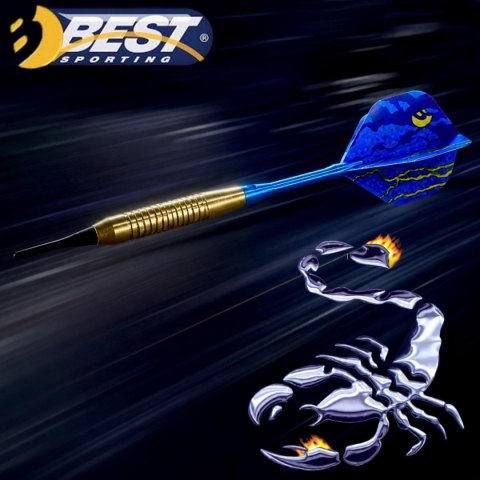 RZUTKI LOTKI METALOWE DART TYPHOON 3SZT BEZPIECZNE BEST SPORTING