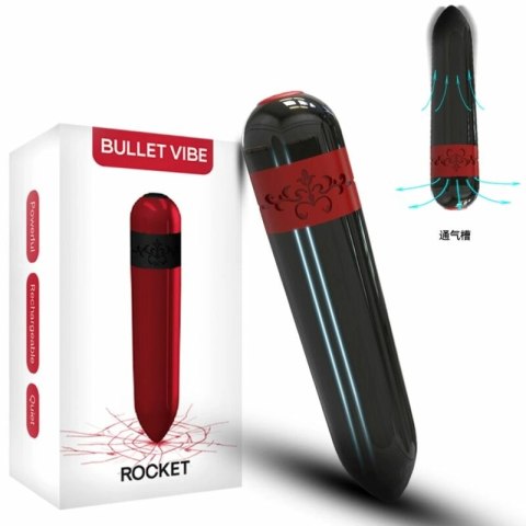 ARMONY Bullet Pilot Czarny - kompaktowy wibrator rakietowy, 9 trybow