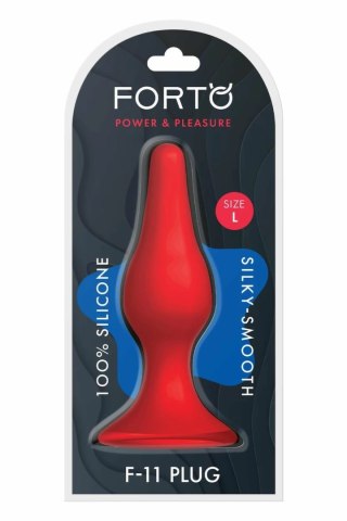 FORTO F-11 LUNGO Large Red silikonowy model z przyssawką 100% Premium