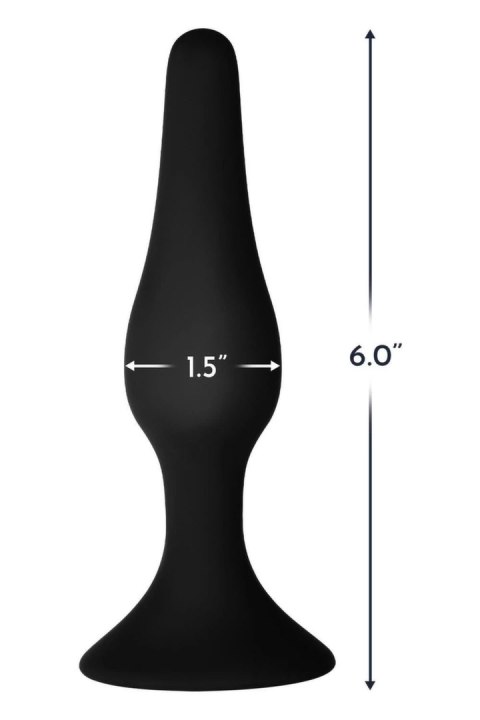 FORTO F-11R RATTLER LUNGO Large Black silikonowy model z przyssawką