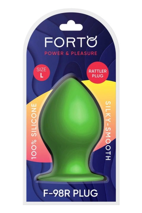 FORTO F-98R Rattler Cone Large Green silikonowy stożek z kulką XL