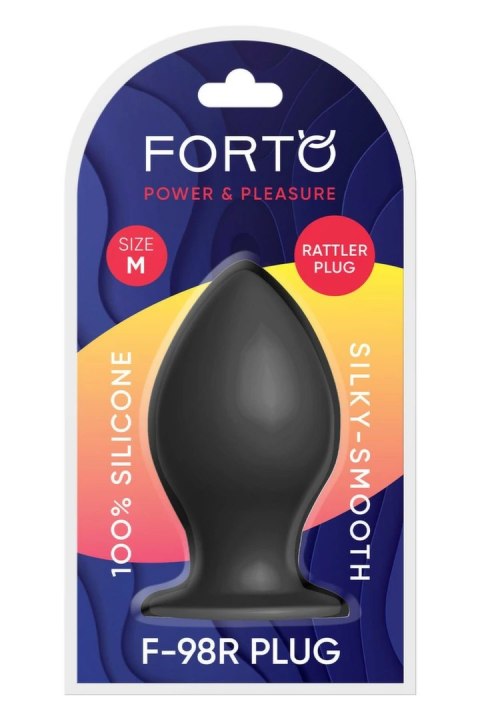 FORTO F-98R Rattler Cone Medium Black silikonowy stożek z kulką