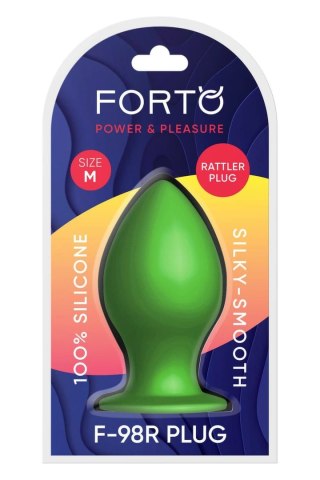 FORTO F-98R Rattler Cone Medium Zielony silikonowy stożek z kulką