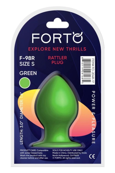 FORTO F-98R Rattler Cone Small Green silikonowy stożek z kulką