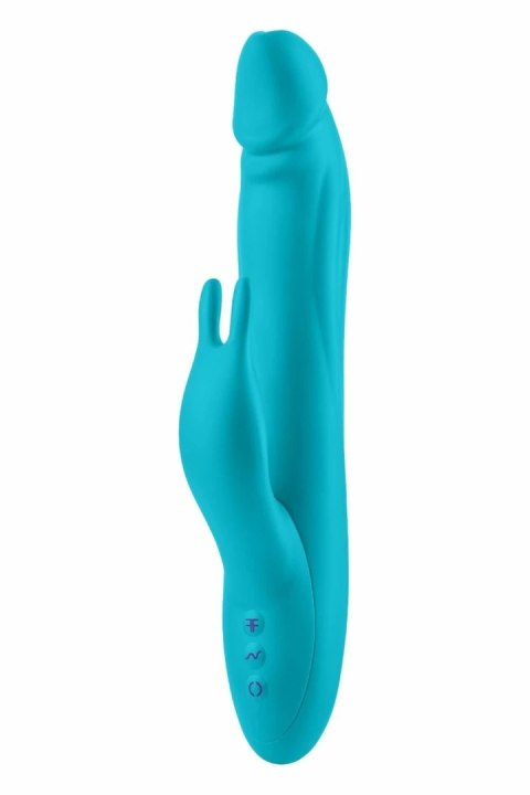 FemmeFunn Booster Rabbit XL Turquoise - wibrator z funkcją Boost, 27,9 cm