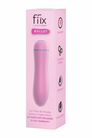 FemmeFunn FFIX Bullet Light Pink - kompaktowy wibrator, 10 trybow