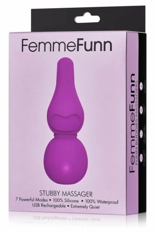 FemmeFunn Stubby Massager Purple - kompaktowy masażer 7 trybow