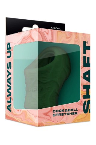SHAFT MODEL PS Cock & Ball Short Green silikonowy pierścień FLEXISKIN™