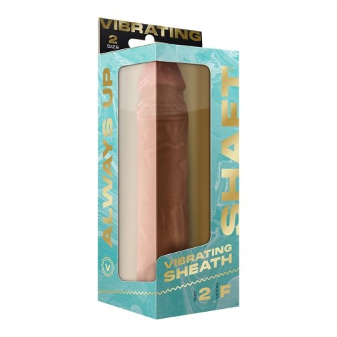SHAFT Model F Size 2 Oak - Wibrująca nakładka FlexiSkin™ z pilotem