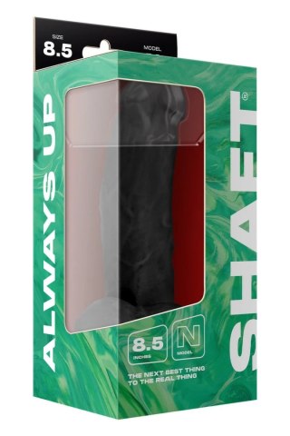 SHAFT Model N 8.5" Czarny - Anatomiczny silikonowy model Flexiskin™