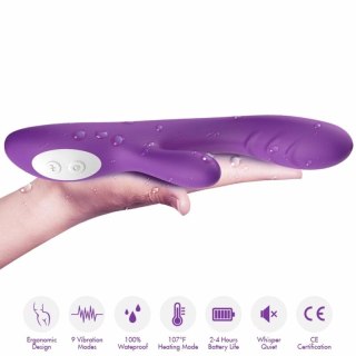 ARMONY Wibrator Iskrowy Fioletowy z Efektem Ciepła 224mm USB
