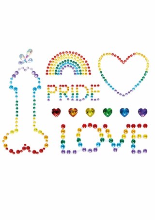 Pride Adhesive Body Jewels Stickers kolorowe kryształki samoprzylepne