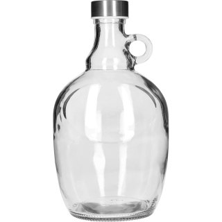 Gąsior dama 1,5 L, z metalową zakrętką fi 43 mm i uchwytem 640004