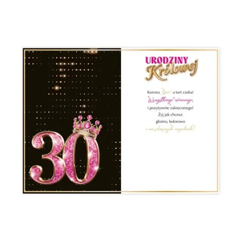 Kartka B6 na 30 Urodziny - 35