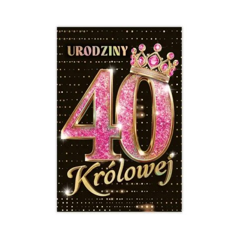 Kartka B6 na 40 Urodziny - 36