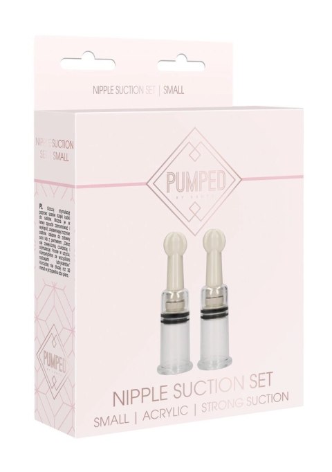 Pumped by Shots - Zestaw przyssawek do stymulacji sutkow, rozmiar S