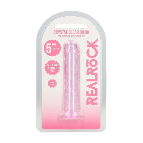 REALROCK Crystal Clear model 5 12,7 cm rożowy - anatomiczny kształt