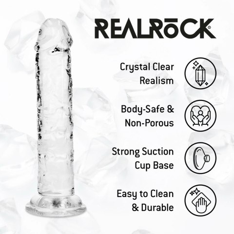 REALROCK Crystal Clear model 5 - anatomiczny, transparentny, 12,7 cm