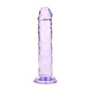 REALROCK Crystal Clear model 5 - silikonowy, 12,7 cm, fioletowy