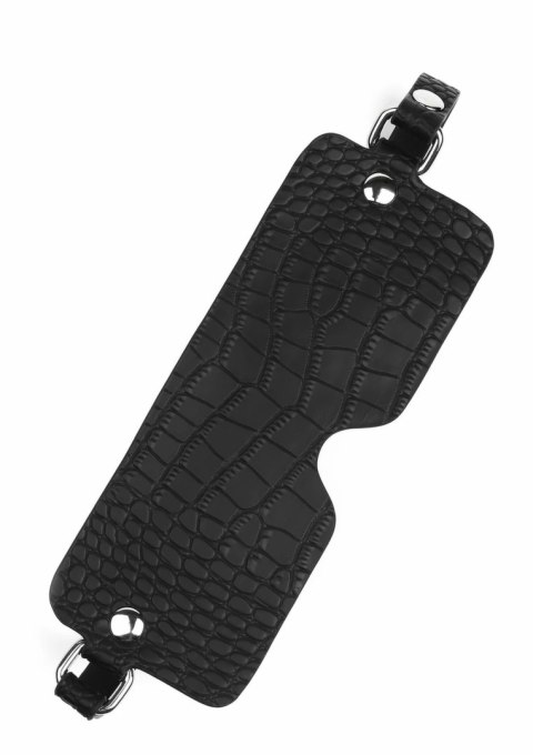 AVANZA FEROS Opaska na Oczy Croc-Embossed PU Leather Czarna